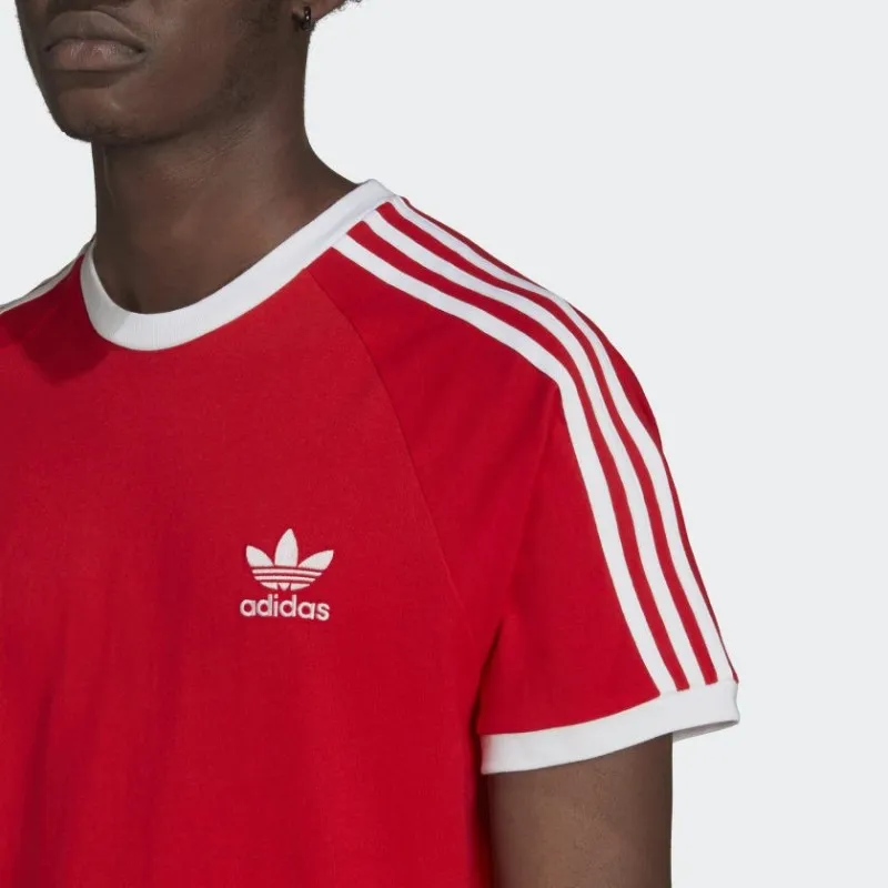 T-shirt Uomo Adidas 3 Stripes Rossa
