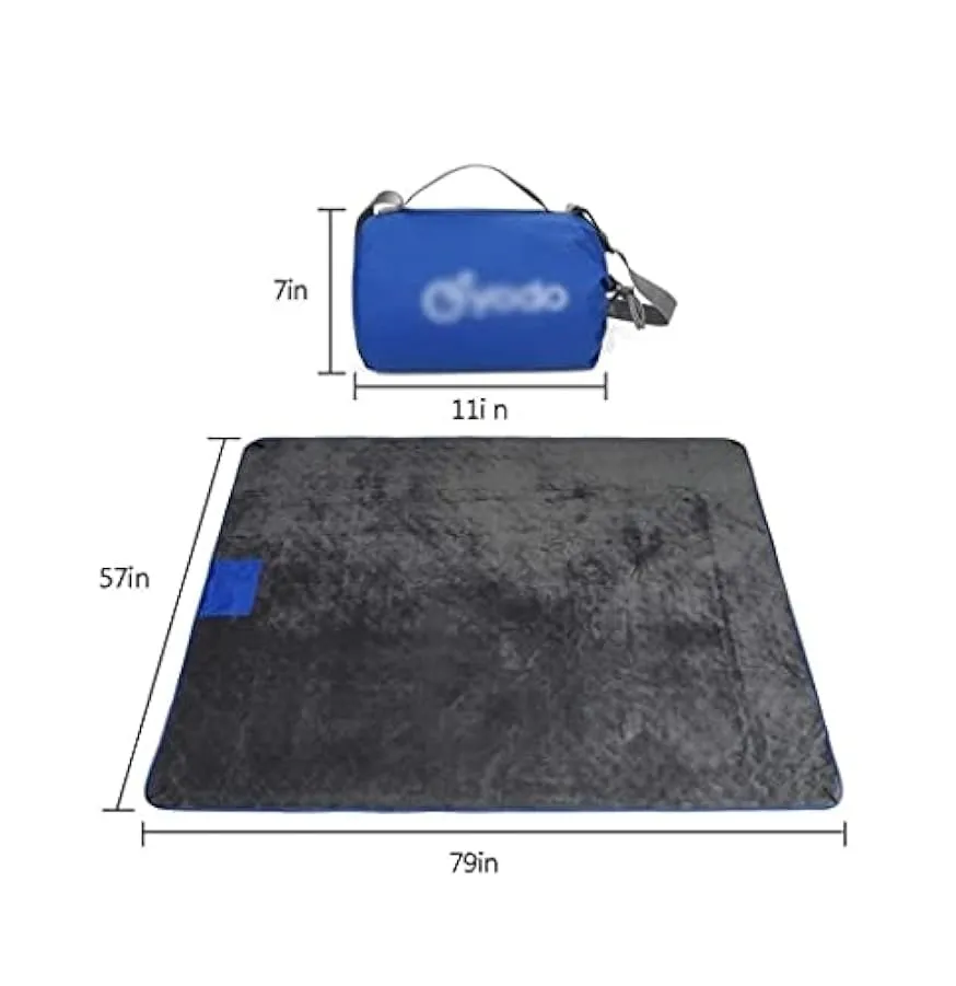 Tappetino Da Picnic Stuoie Da Spiaggia 57 “X79” Coperte da picnic impermeabili Extra Large, Coperta pieghevole portatile per est