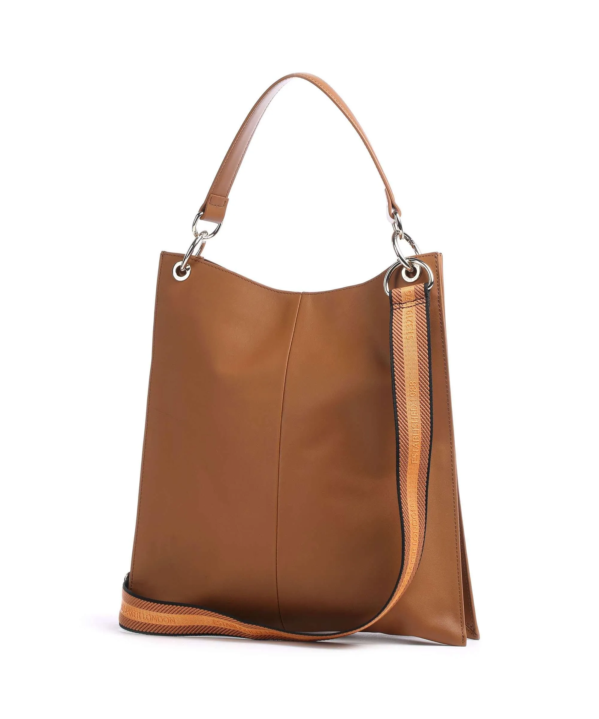  Ted Baker Darcita Borsa hobo pelle liscia camel  