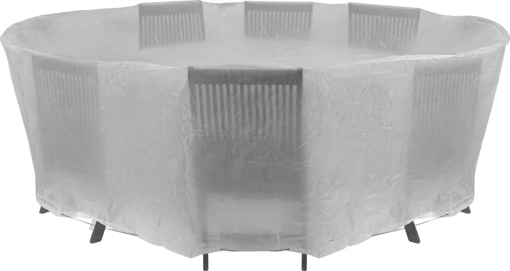 Telo protettivo per tavolo Ø 125 x 75 cm trasparente
