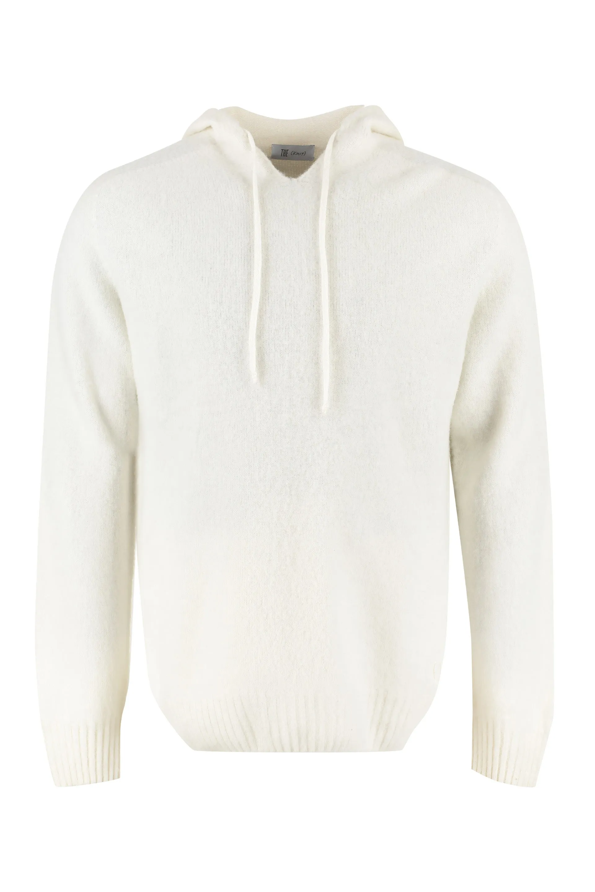 THE (Alphabet) THE (Knit) - Felpa in maglia con cappuccio