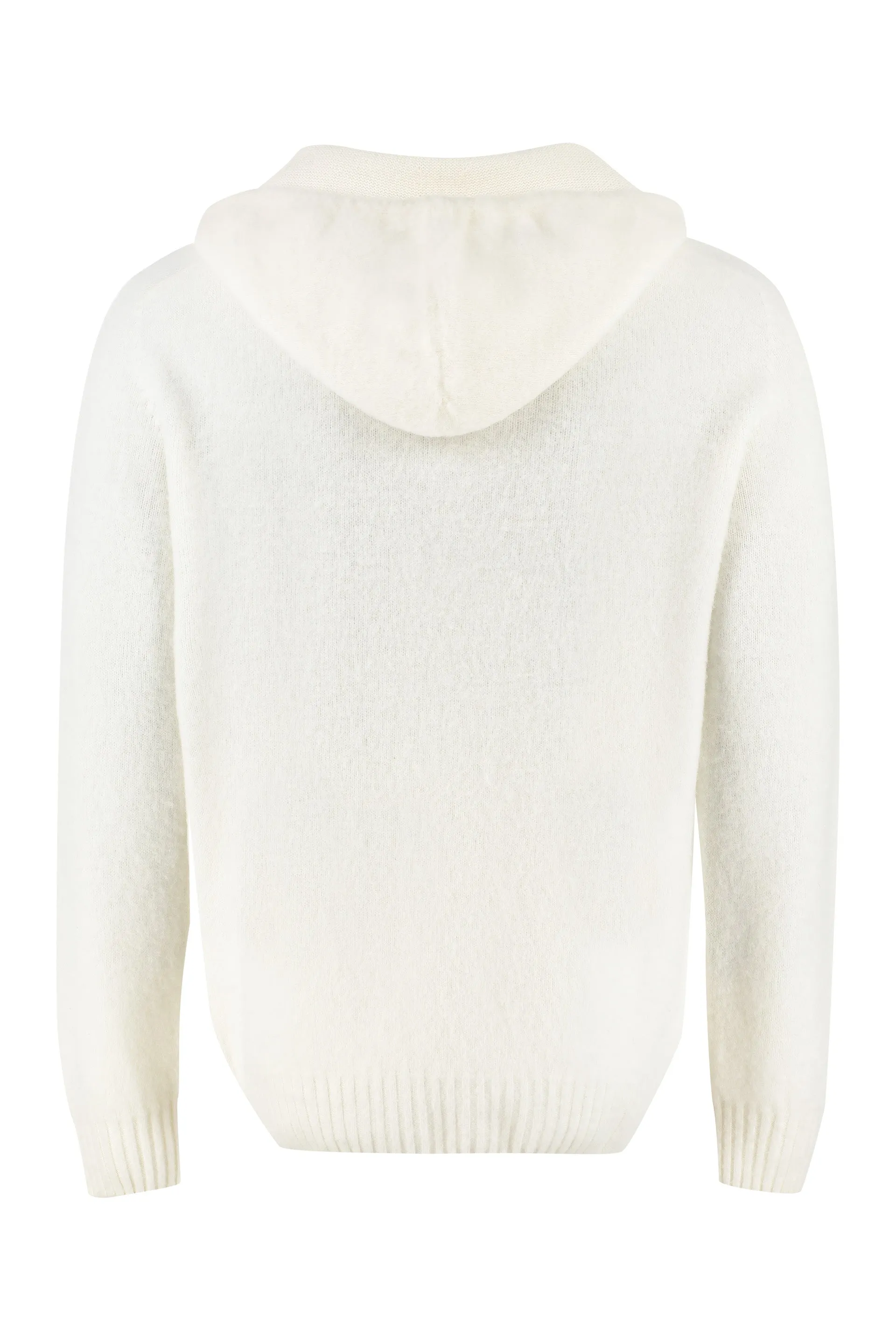 THE (Alphabet) THE (Knit) - Felpa in maglia con cappuccio