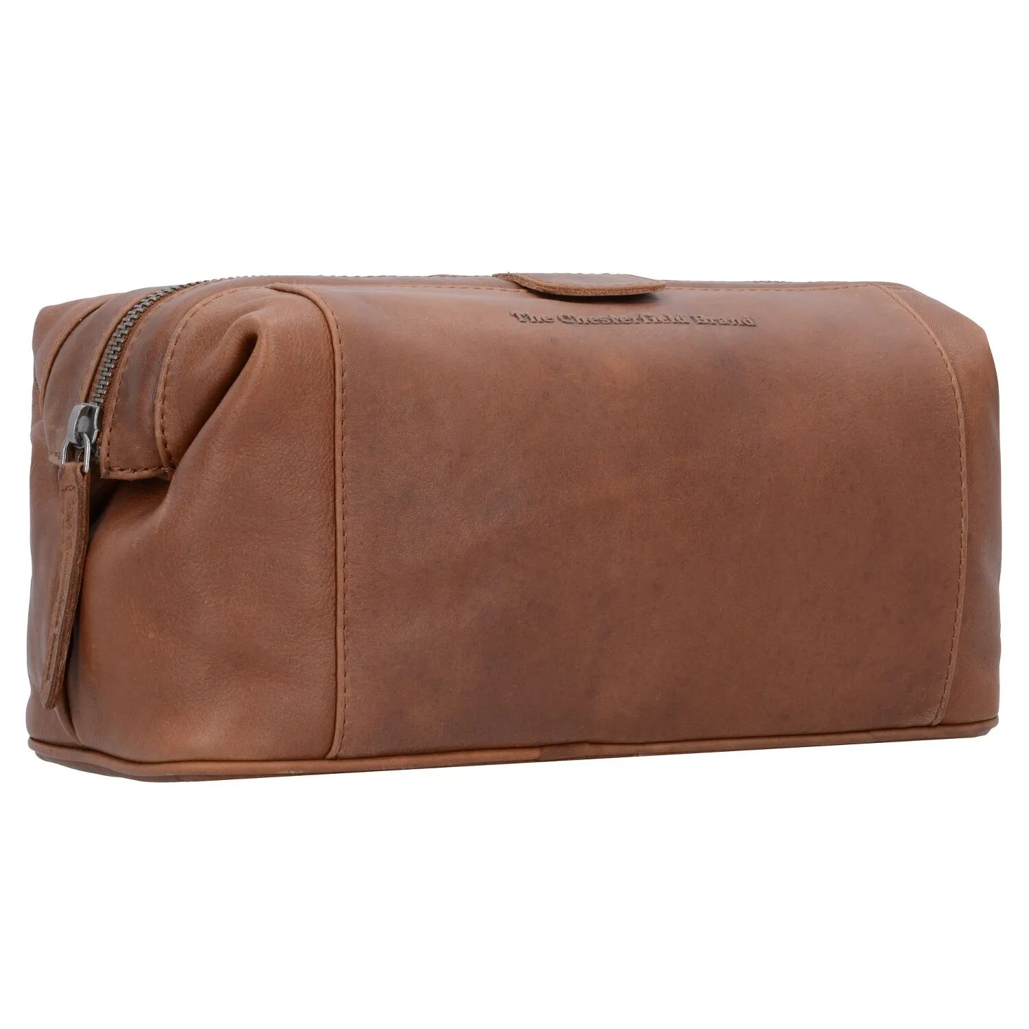 The Chesterfield Brand Wax Pull Up Borsa da toilette Pelle 29 cm