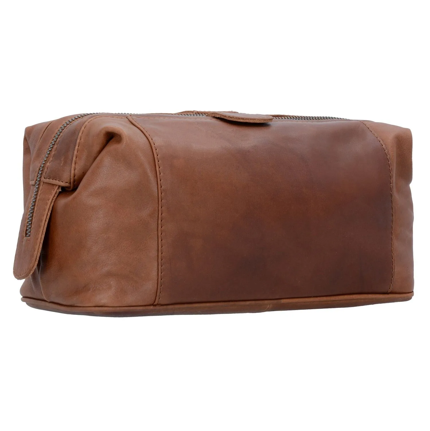 The Chesterfield Brand Wax Pull Up Borsa da toilette Pelle 29 cm
