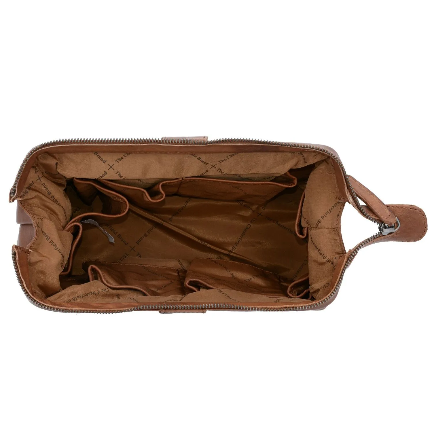 The Chesterfield Brand Wax Pull Up Borsa da toilette Pelle 29 cm