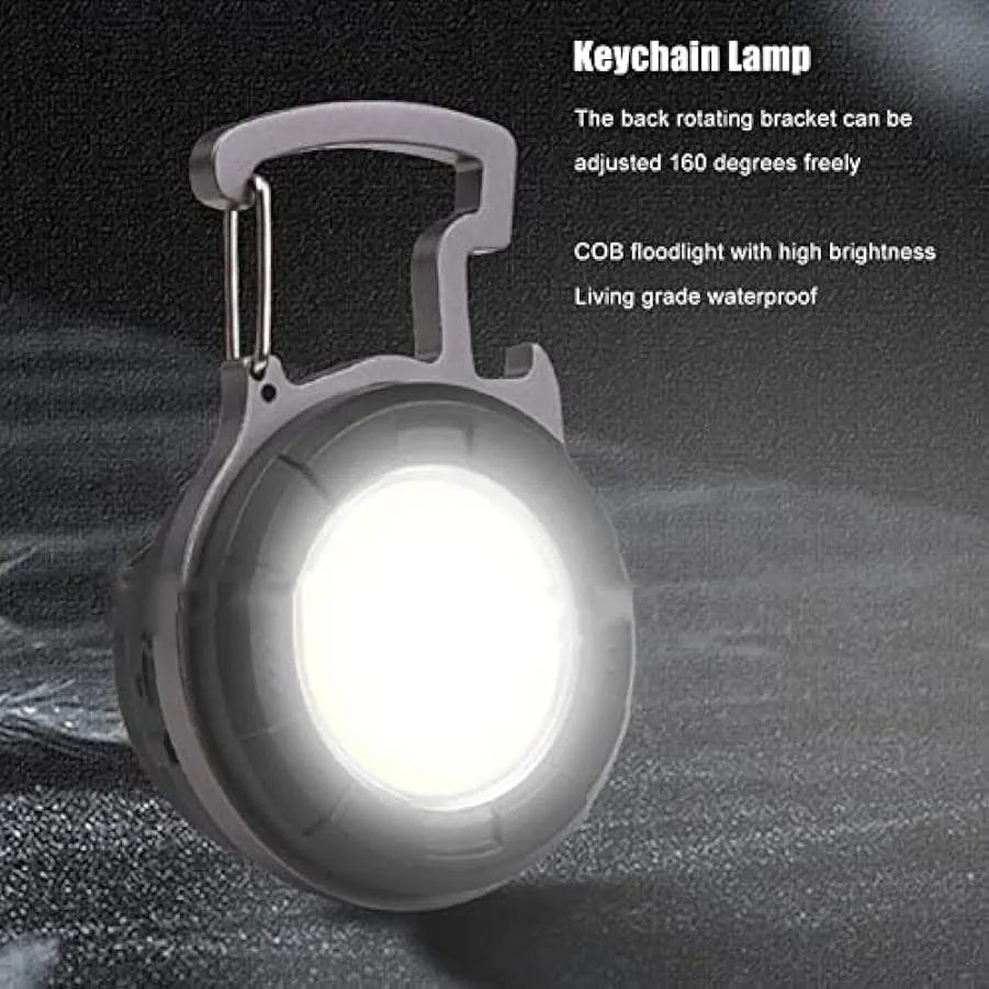 Topyond Luci da Lavoro COB Impermeabili – Mini Torcia Portachiavi per Manutenzione Ed Emergenza dell’automobile – Multifunzional