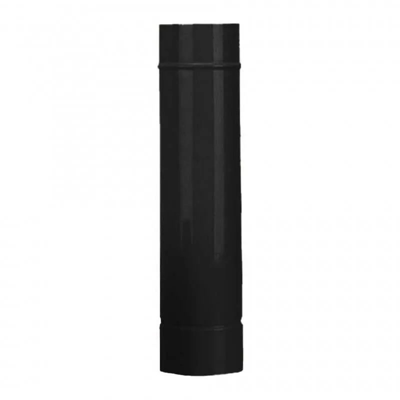 Tubo Porcellanato smaltato Nero opaco 50 cm da Ø10 cm 