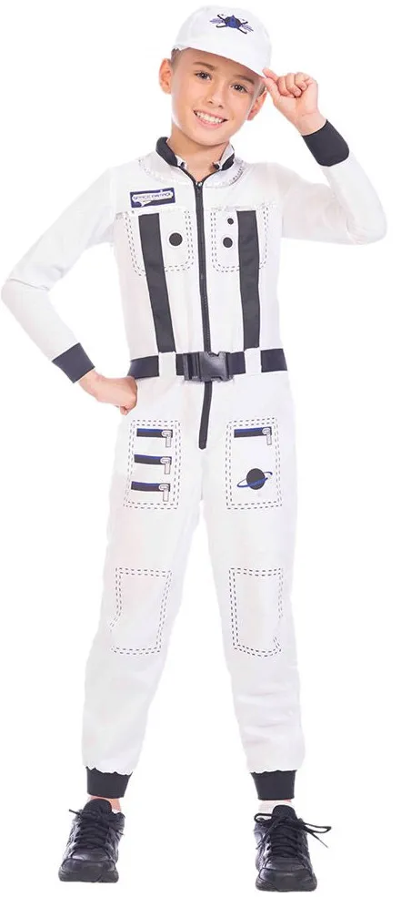 Tuta da astronauta bianca per bambini