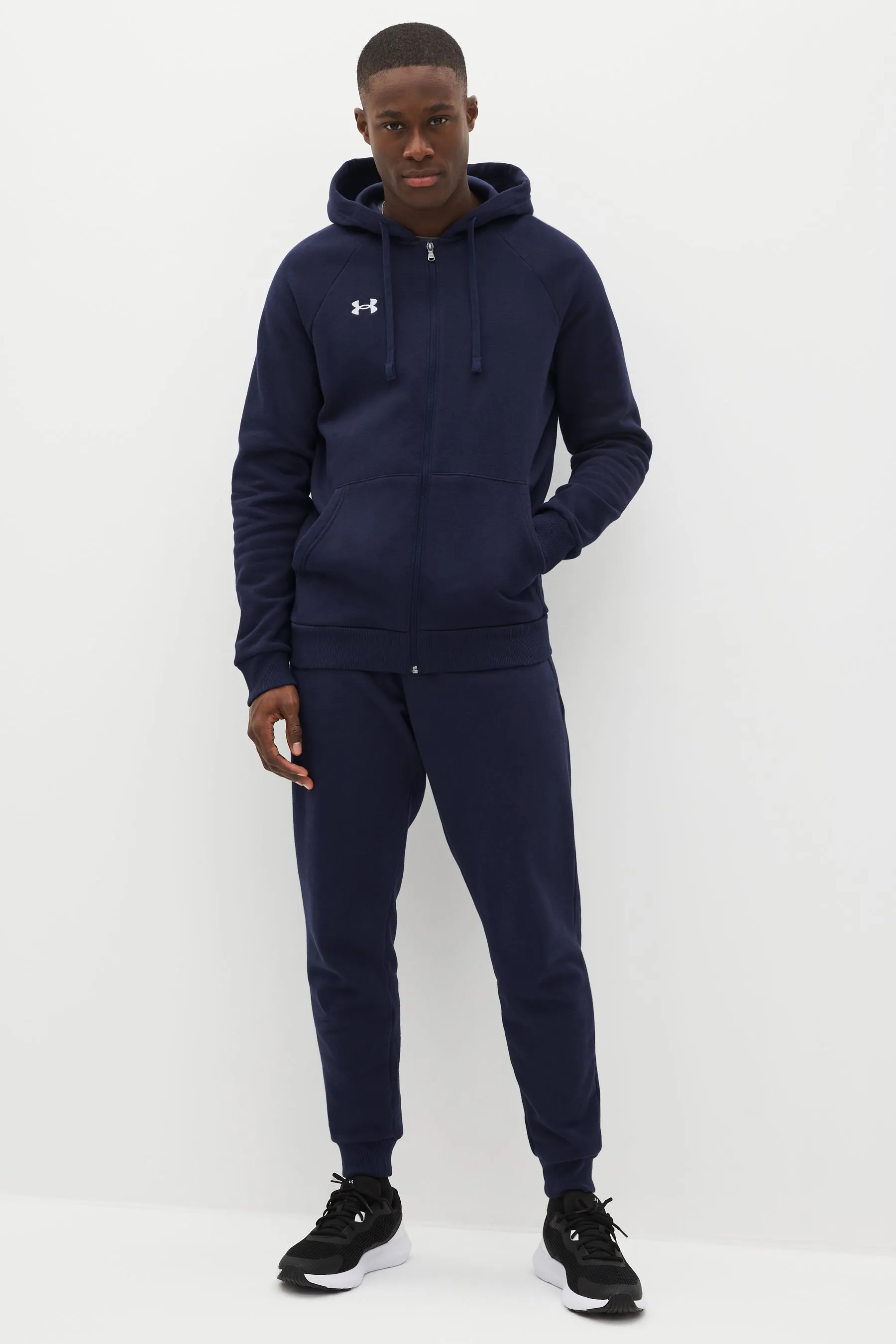 Under Armour Rival - Felpa in pile con zip e cappuccio