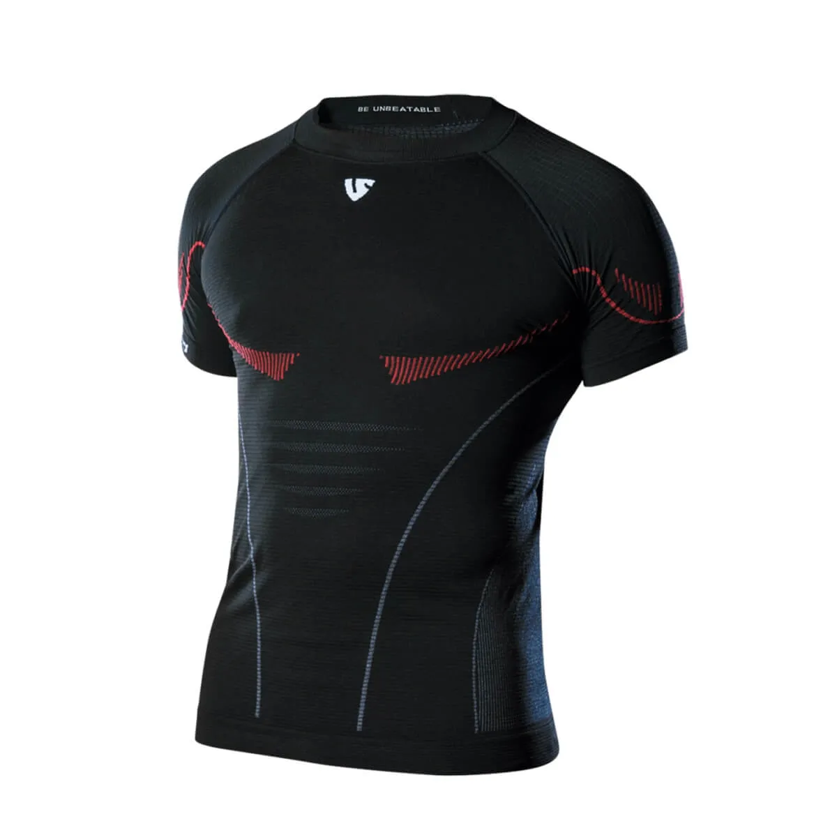 Under shield maglia intima manica corta uomo nero