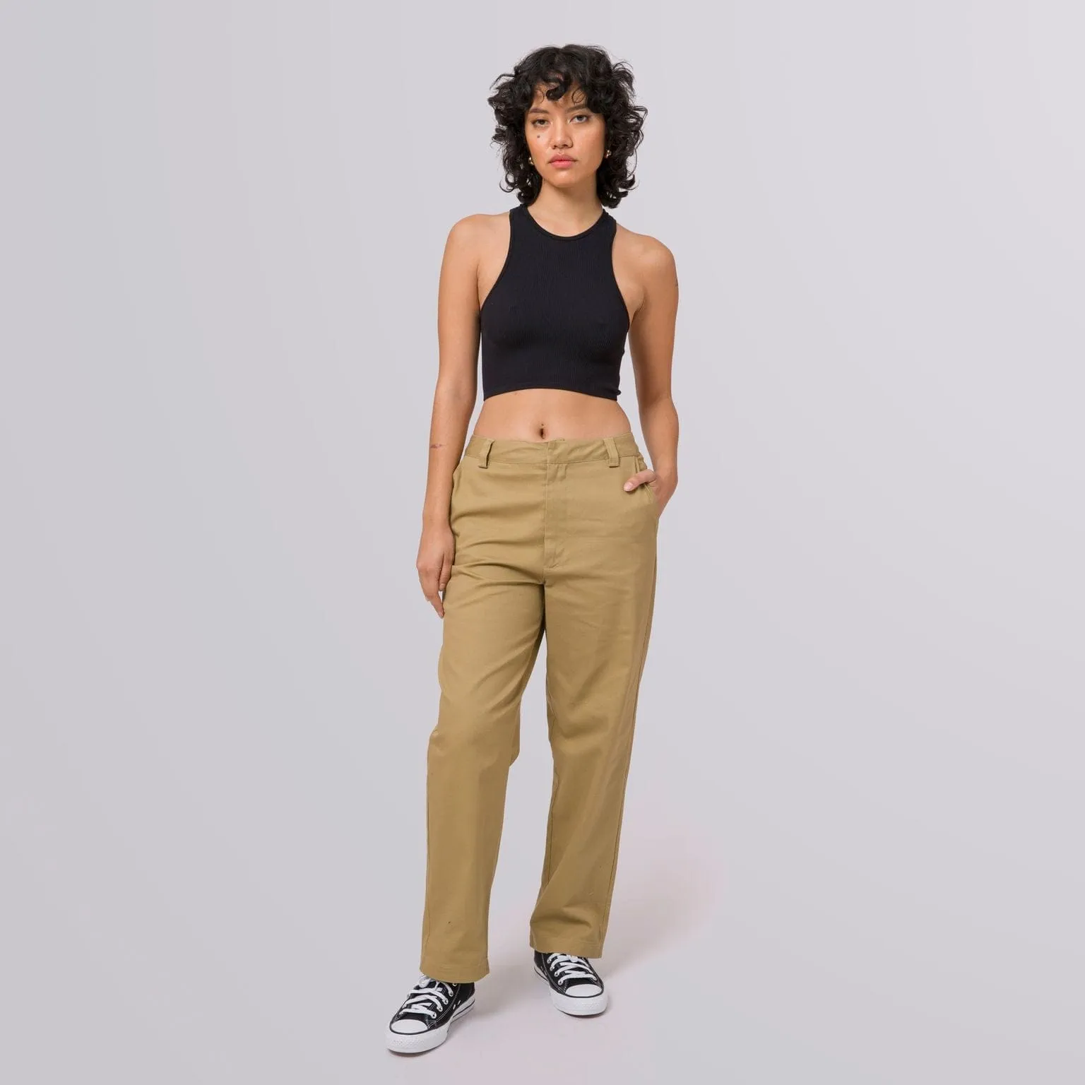 WOMENS SKATE PANT - TAN