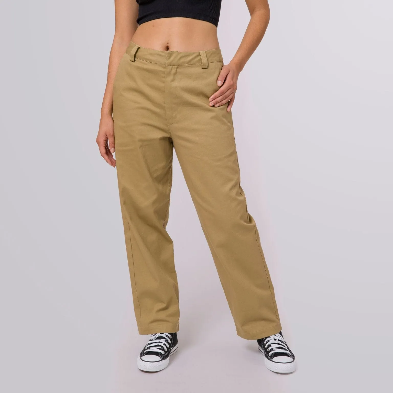 WOMENS SKATE PANT - TAN