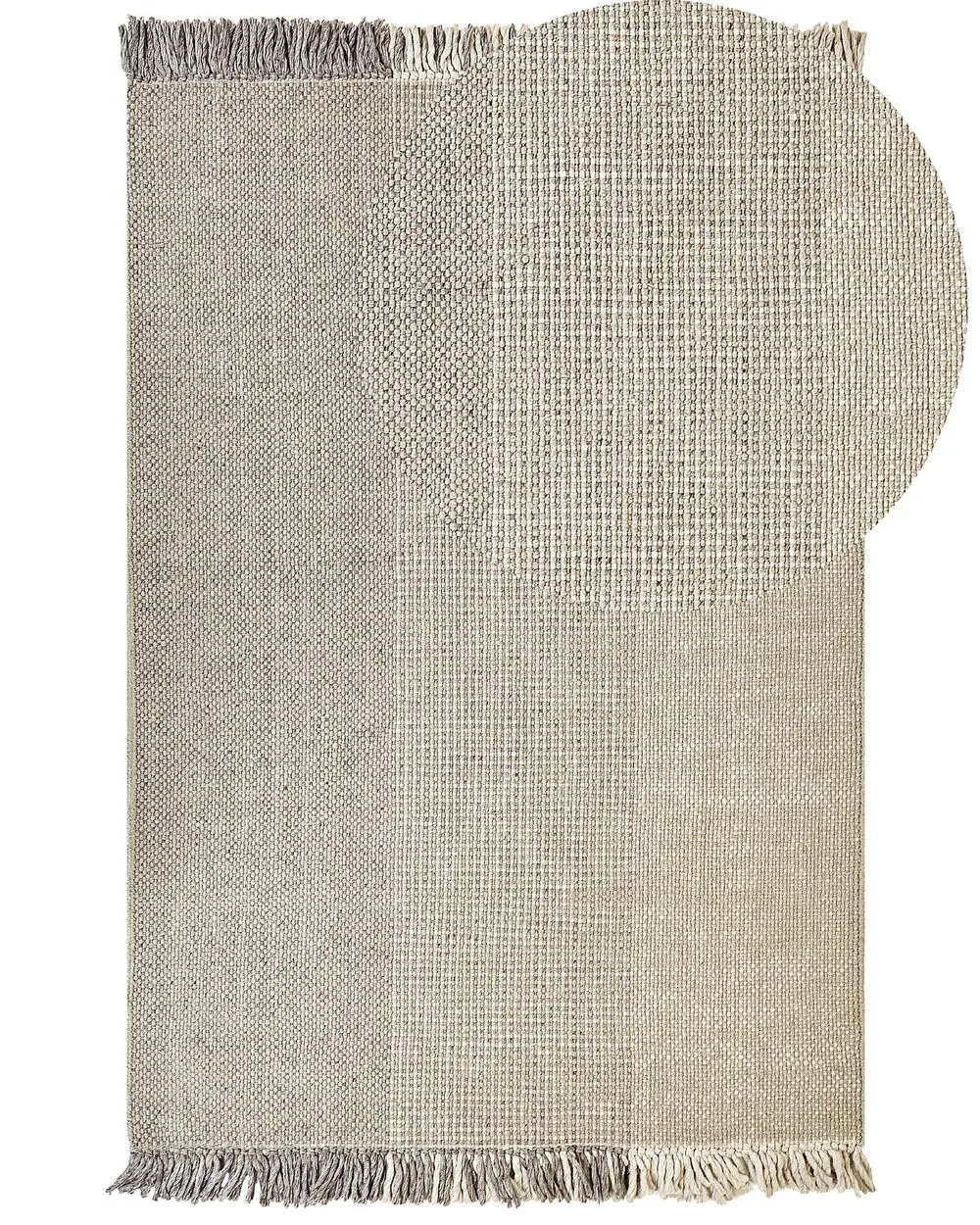Wool Area Rug 140 x 200 cm Grey TEKELER