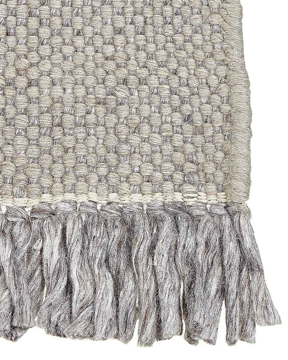 Wool Area Rug 140 x 200 cm Grey TEKELER