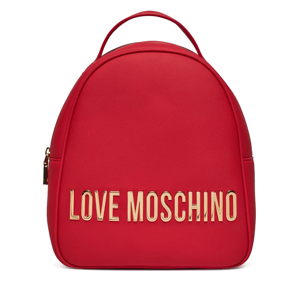 Zaino Donna Small LOVE MOSCHINO linea Maxi Lettering Rosso