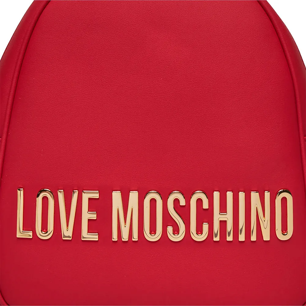 Zaino Donna Small LOVE MOSCHINO linea Maxi Lettering Rosso