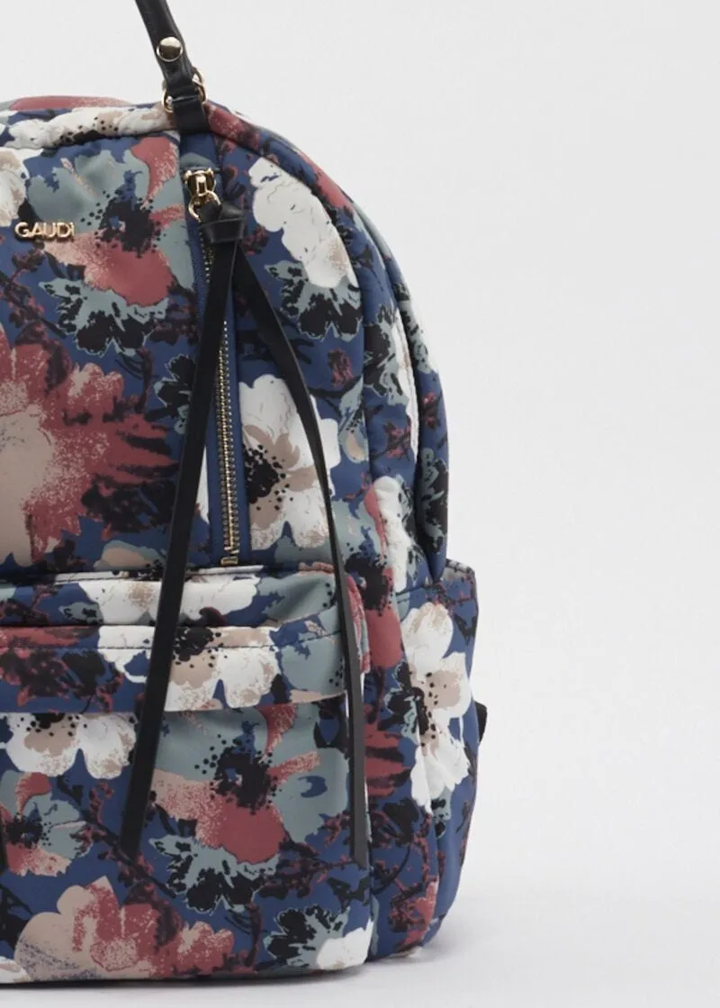 Zaino in nylon floreale