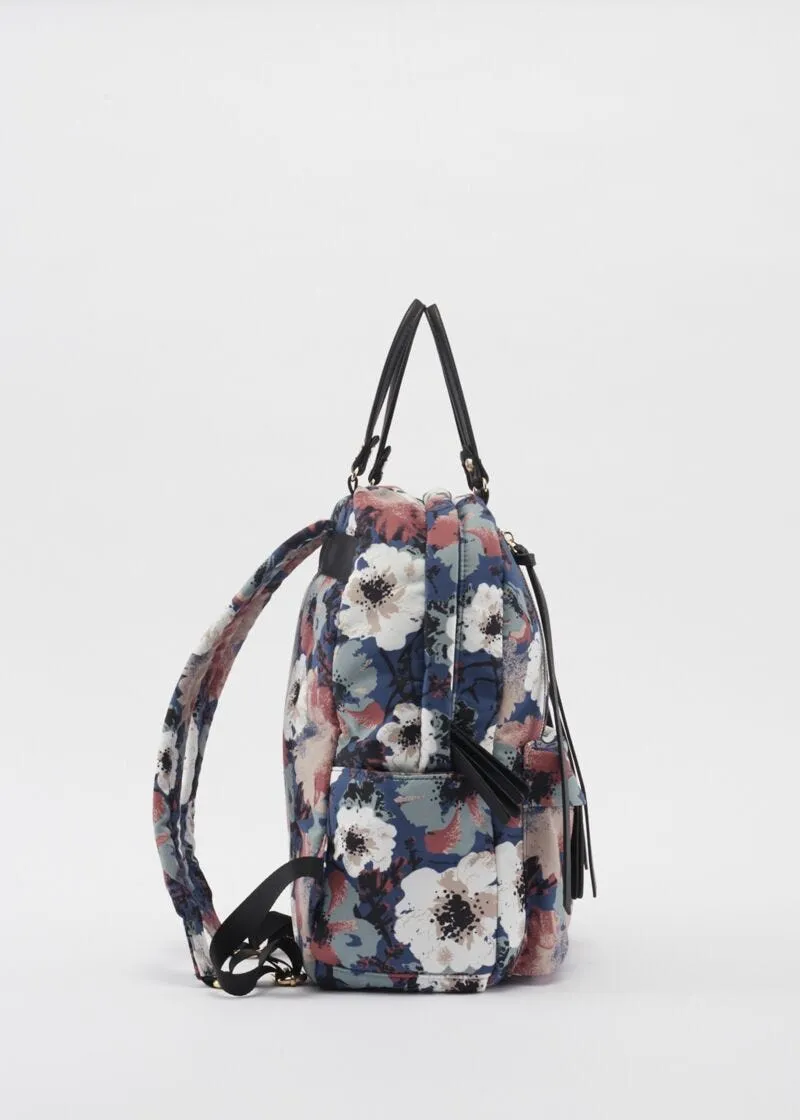 Zaino in nylon floreale